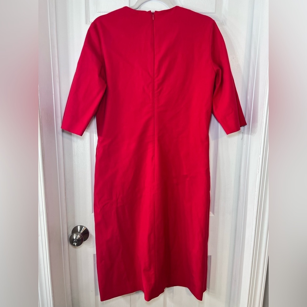 Piazza Sempione Bold Red Dress Size 40 - Picture 7 of 15